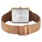 Titan Edge Quad Quartz Analog White Dial Watch for Men with Stainless Steel Strap