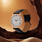 Titan Quartz Analog Watch for Men White Dial with Leather Strap
