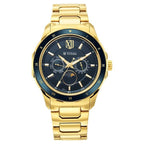 Titan Regalia Premium Quartz Multifunction Green Dial Watch for Men with Stainless Steel Strap