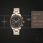 Titan Workwear Quartz Multifunction Watch for Men Black Dial with Stainless Steel Strap