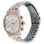 Titan Workwear Quartz Multifunction Watch for Men White Dial with Stainless Steel Strap