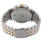 Titan Workwear Quartz Multifunction Watch for Men White Dial with Stainless Steel Strap