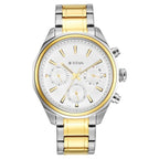 Titan Quartz Multifunction Watch for Men Silver Dial with Stainless Steel Strap
