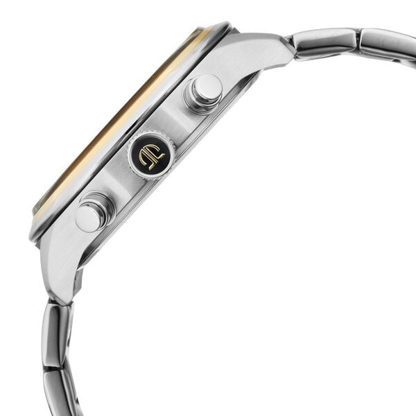 Titan Quartz Multifunction Watch for Men Silver Dial with Stainless Steel Strap