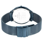 Titan Edge Baseline Blue Dial Analog Watch for Men with Stainless Steel Strap