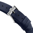 Titan Edge Murals Quartz Analog Blue Dial Blue Leather Strap Watch for Men