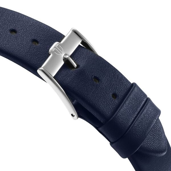 Titan Edge Murals Quartz Analog Blue Dial Blue Leather Strap Watch for Men
