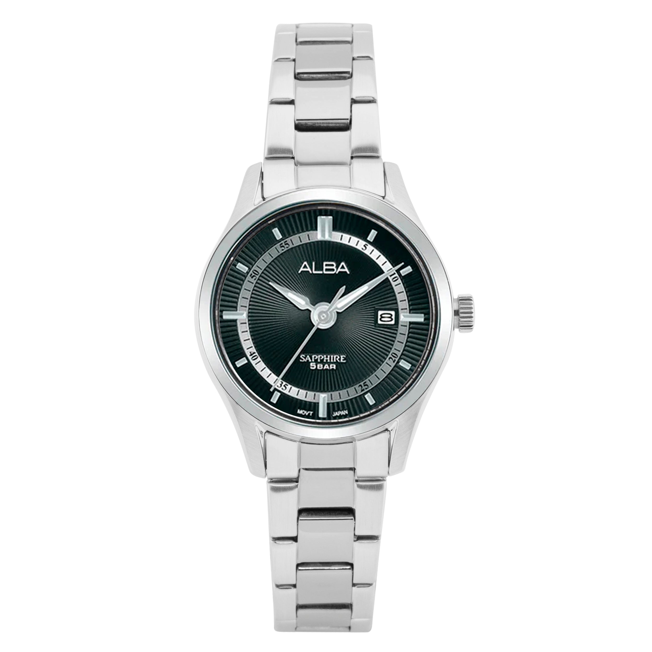 AH7BQ7X1 Sterling Black Ladies Watch