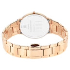 Titan Edge Metal Ladies Allure Quartz Analog Mother of Pearl Dial Watch for Women with Rose Gold Stainless Steel Strap