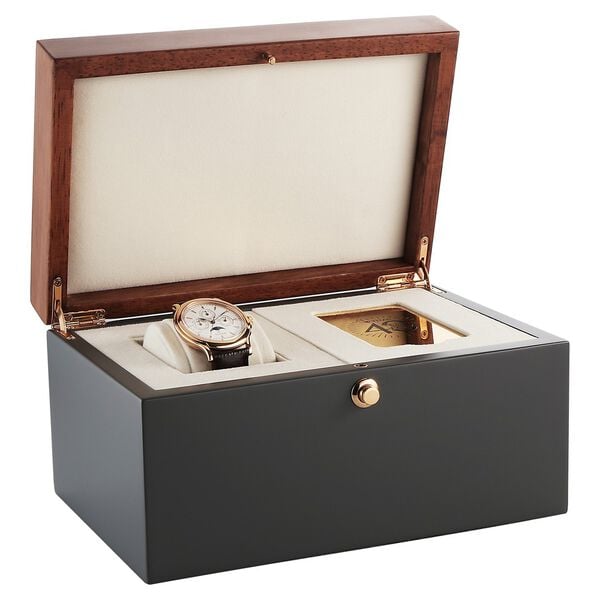 Titan 40 Years Quartz Analog Silver Dial Black Leather Strap Watch for Women