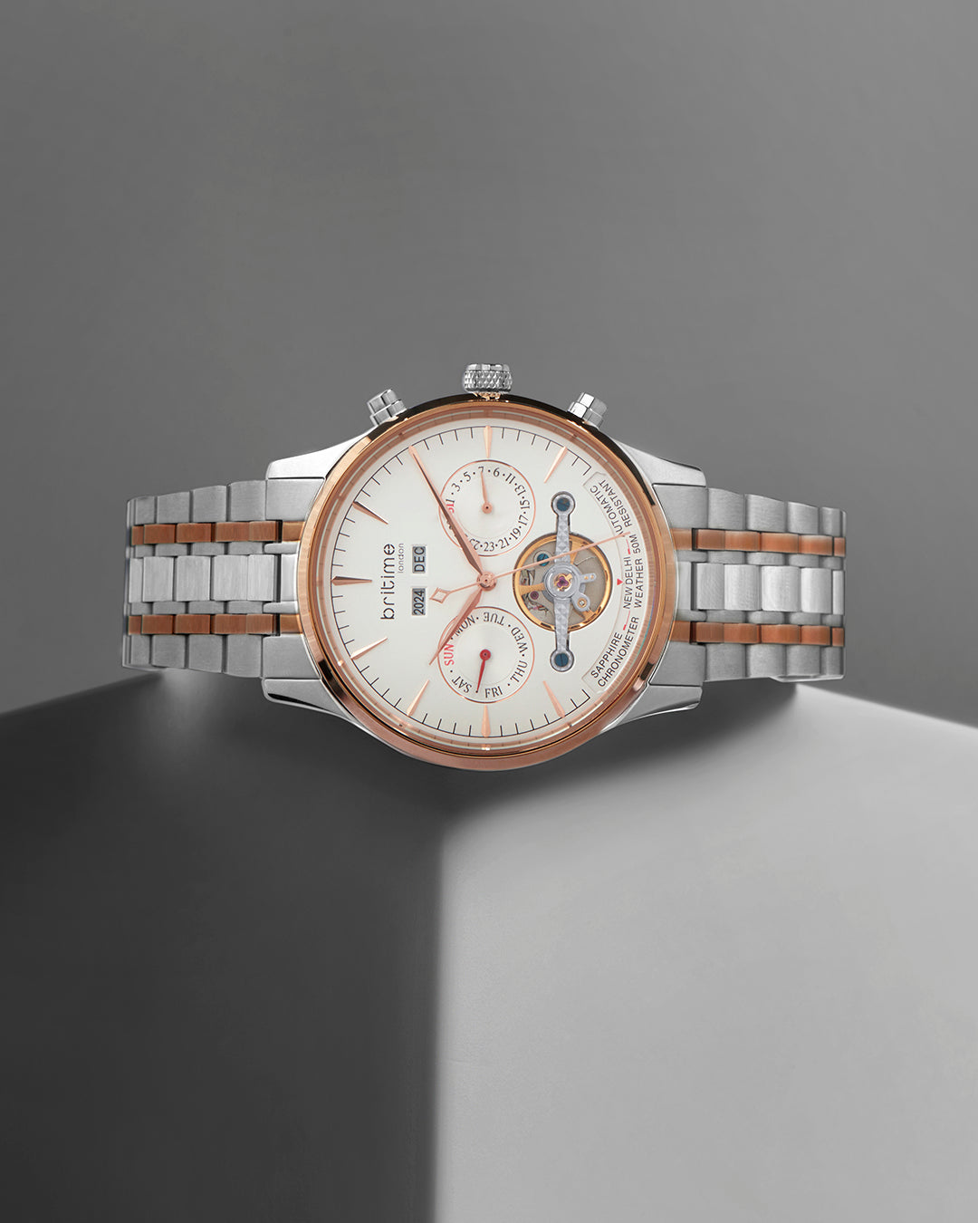 Celestial White with Rose Gold