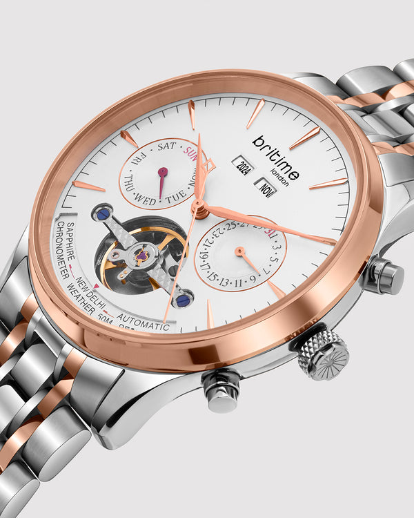 Celestial White with Rose Gold