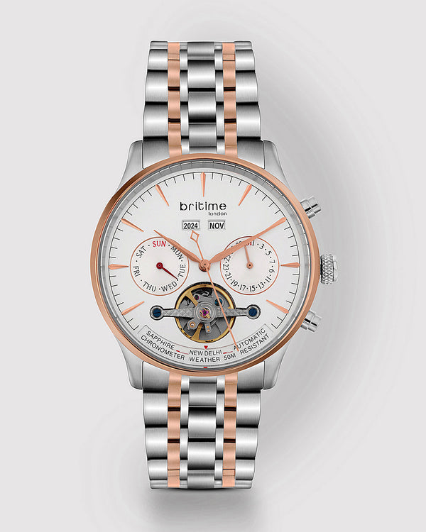 Celestial White with Rose Gold