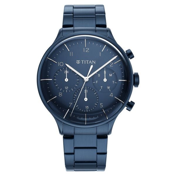 Titan Blue Dial Multifunction Watch for Men