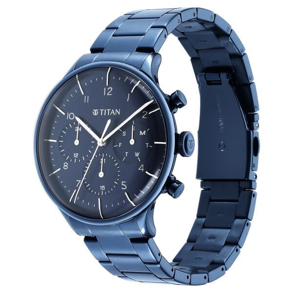 Titan Blue Dial Multifunction Watch for Men