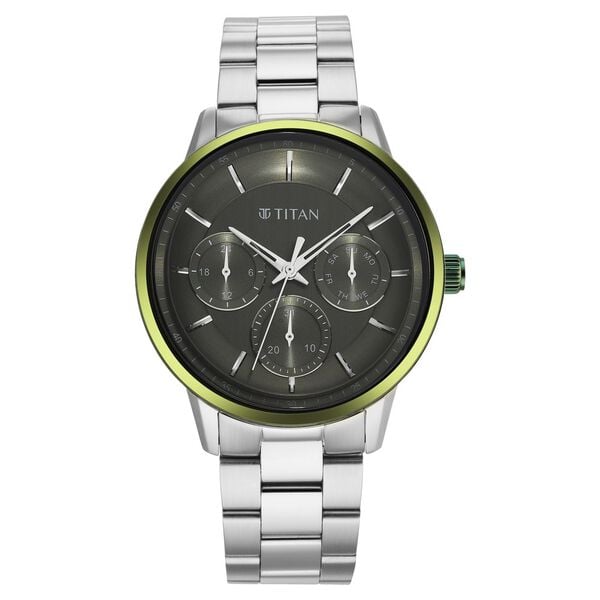Titan Green Dial Multifunction Watch for Men