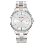 Titan Classique Slimline Silver Dial Analog with Date Watch for Men