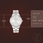 Titan Classique Slimline Silver Dial Analog with Date Watch for Men