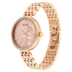 Titan Animalia Quartz Analog Watch for Women with Rose Gold Colour Stainless Steel Strap