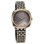 Titan Aura Quartz Analog Titanium Mother of Pearl Dial Watch for Women with Titanium Stainless Steel Strap