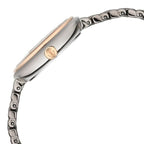 Titan Aura Quartz Analog Titanium Mother of Pearl Dial Watch for Women with Titanium Stainless Steel Strap