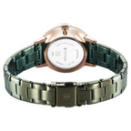 The Titan TGIF Quartz Analog Brown Dial Rose Gold Stainless Steel Strap Watch Exudes Elegance and Charm Perfect for Women.