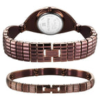 Titan Raga Memoirs Quartz Analog Mother of Pearl Dial Watch for Women with Metal Strap