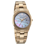 Titan Workday Wonders Quartz Analog with Date Mother of Pearl Dial Watch for Women with Rose Gold Stainless Steel Strap