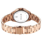 Titan Purple Ceramics Quartz Analog Watch for Women with Mother of Pearl Dial