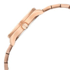 Titan Glamour Quartz Analog with Date Silver Dial Rose Gold Stainless Steel Strap Watch for Women