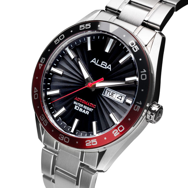 A3B001X1 Black Patterned Dial Automatic Watch