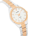 AH7BP6X1 White Ripple Ladies Watch