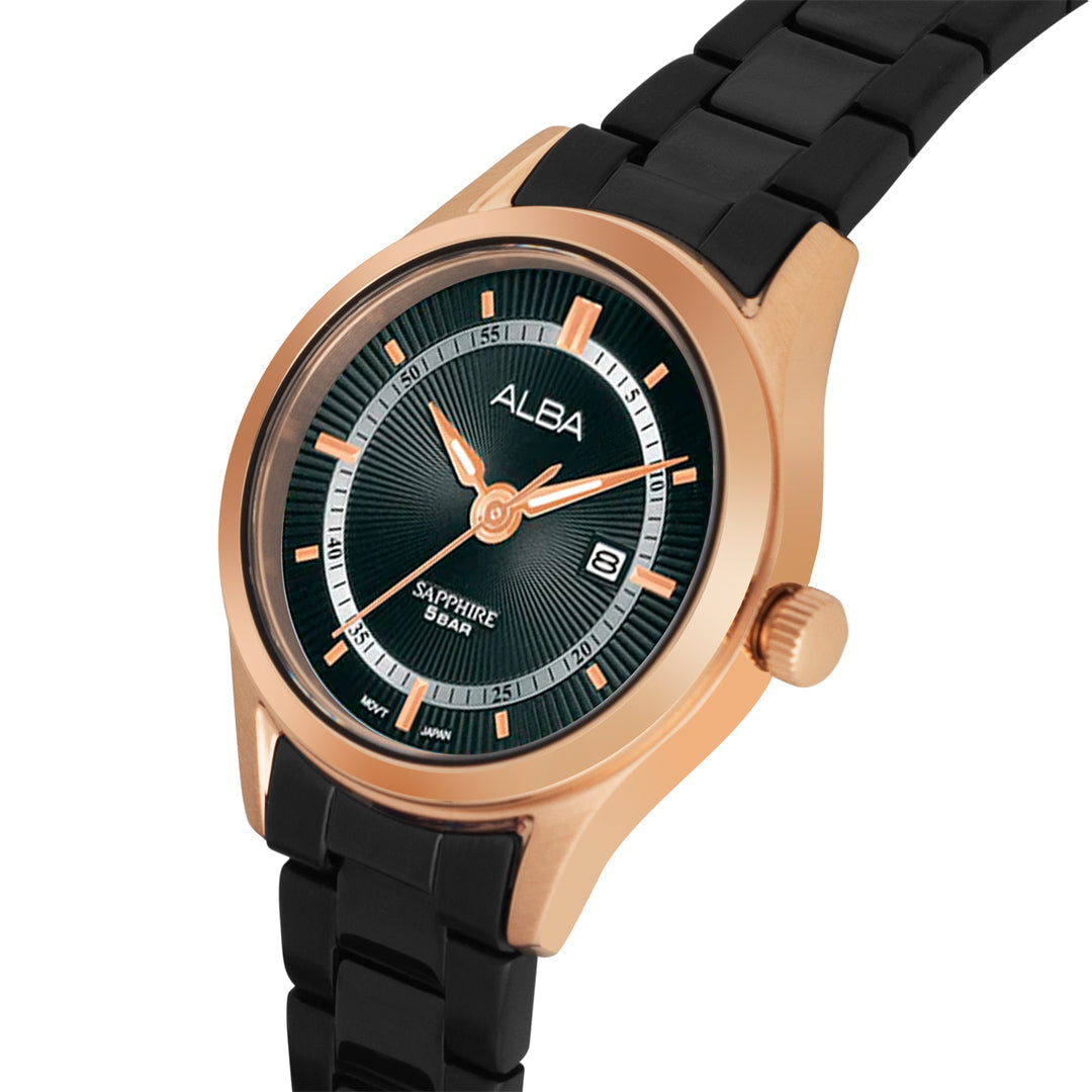 AH7BP8X1 Asterix Black Ladies Watch