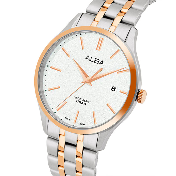 AH7BR6X1 Marble White Ladies Watch
