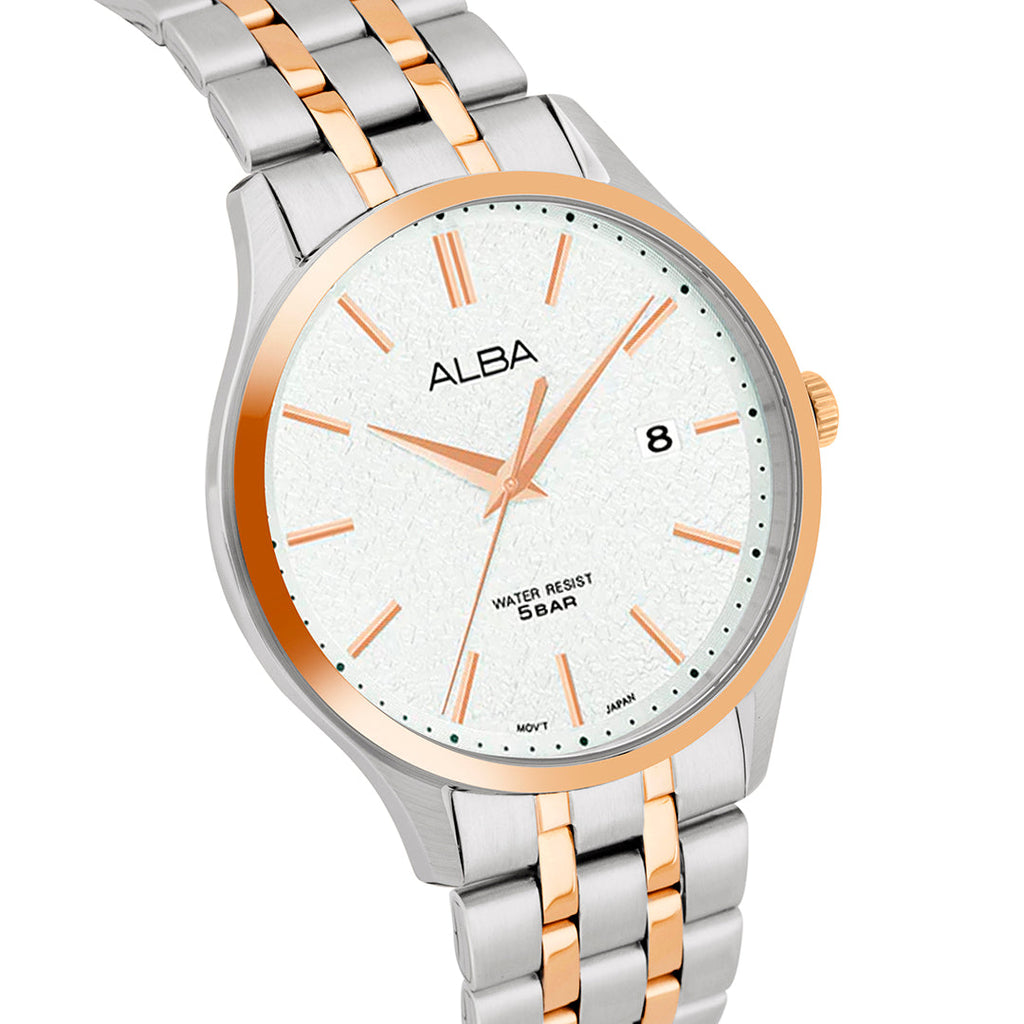 AH7BR6X1 Marble White Ladies Watch