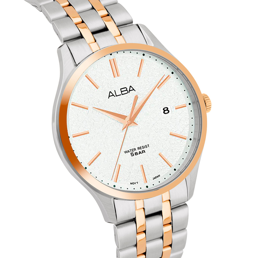 AH7BR6X1 Marble White Ladies Watch
