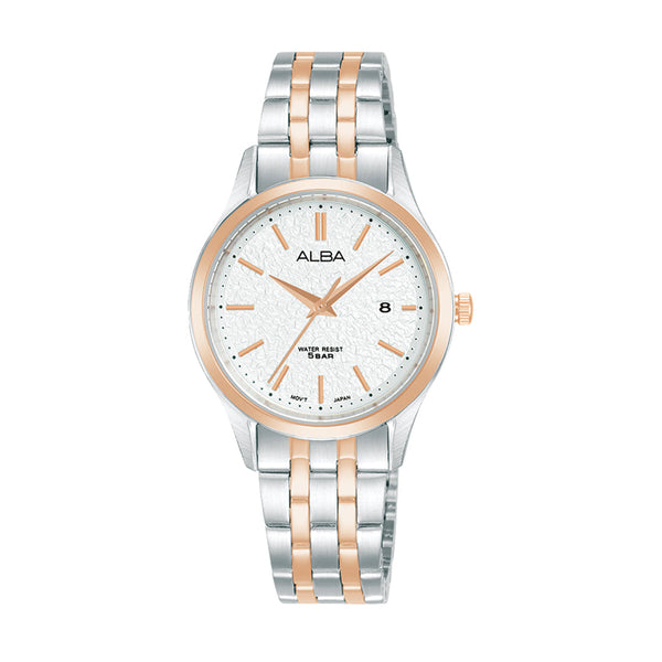 AH7BR6X1 Marble White Ladies Watch