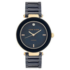 Anne Klein Quartz Analog Blue Dial Ceramic Strap Watch for Women
