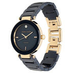 Anne Klein Quartz Analog Blue Dial Ceramic Strap Watch for Women