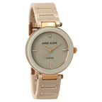 Anne Klein Quartz Analog Off White Dial Ceramic Strap Watch for Women