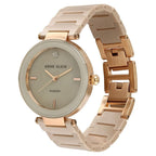 Anne Klein Quartz Analog Off White Dial Ceramic Strap Watch for Women