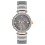 Anne Klein Quartz Analog Grey Dial Ceramic Strap Watch for Women
