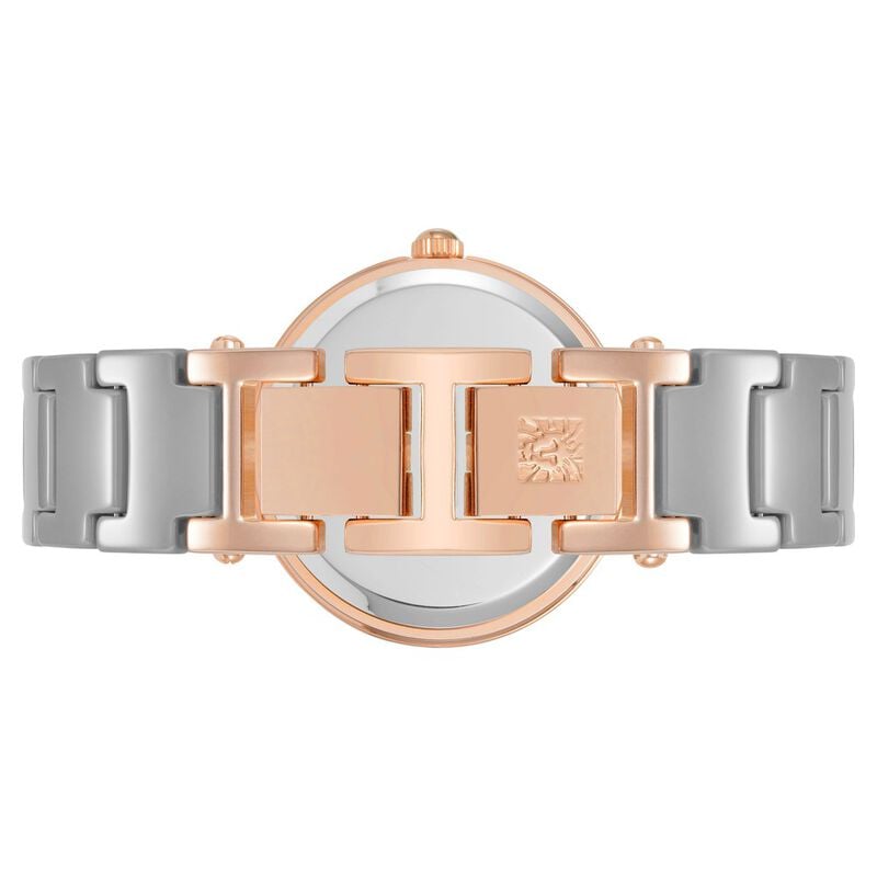 Anne Klein Quartz Analog Grey Dial Ceramic Strap Watch for Women