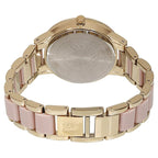 Anne Klein Quartz Analog Beige Dial Bimetal Strap Watch for Women