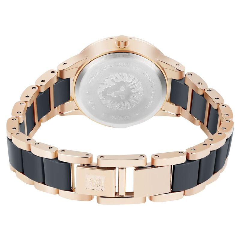 Anne Klein Quartz Analog Blue Dial Ceramic Strap Watch for Women