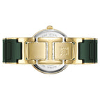 Anne Klein Quartz Analog Green Dial Green Ceramic Strap Watch For Women
