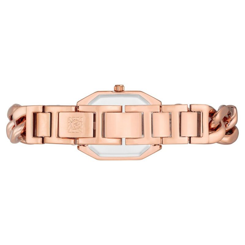 Anne Klein Quartz Analog Rose Gold Dial Rose Gold Metal Strap Watch For Women
