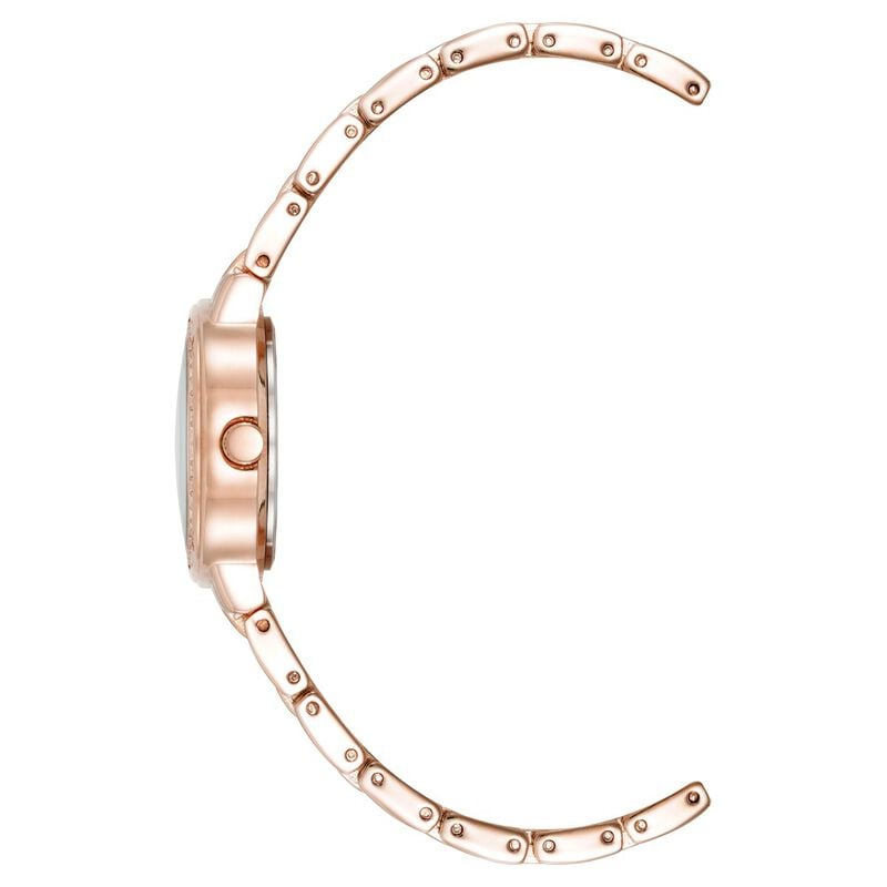 Anne Klein Quartz Analog Mother Of Pearl Dial Metal Strap Watch For Women