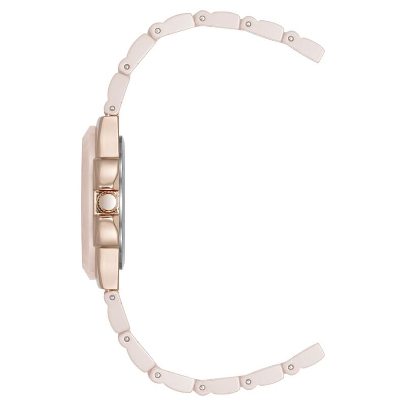 Anne Klein Quartz Analog Mother Of Pearl Dial Ceramic Strap Watch For Women