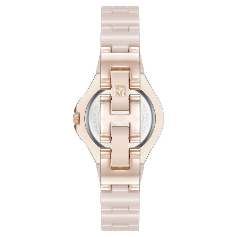 Anne Klein Quartz Analog Mother Of Pearl Dial Ceramic Strap Watch For Women